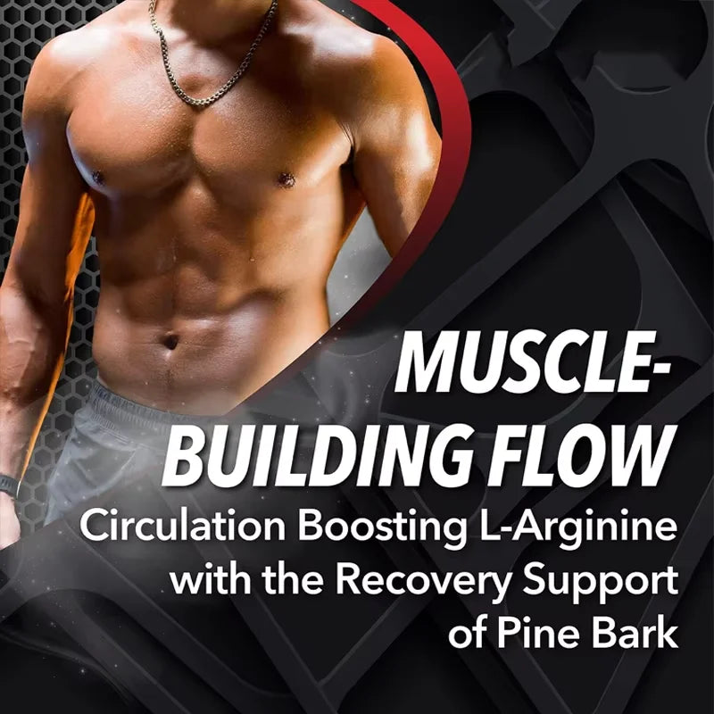 French pine bark L-arginine 60 capsules increase blood circulation of carbon monoxide in the body, non genetically modified