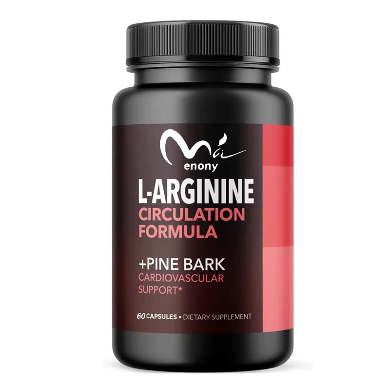 French pine bark L-arginine 60 capsules increase blood circulation of carbon monoxide in the body, non genetically modified